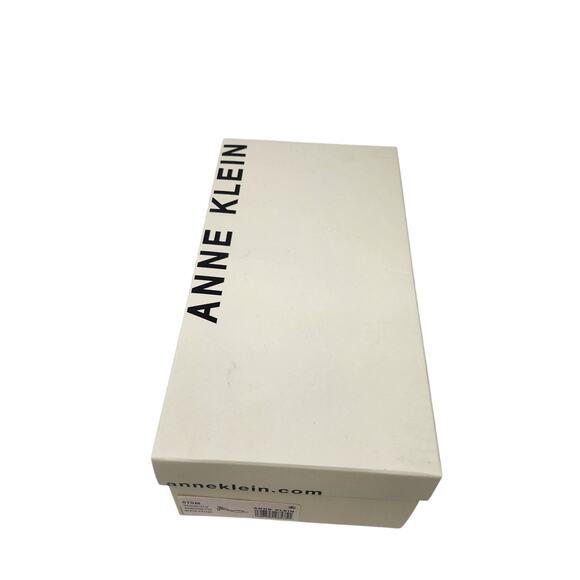 Anne Klein Black Patent Leather Slingback Bernette Bow Pump Sandals Size 7.5M - Picture 3 of 12